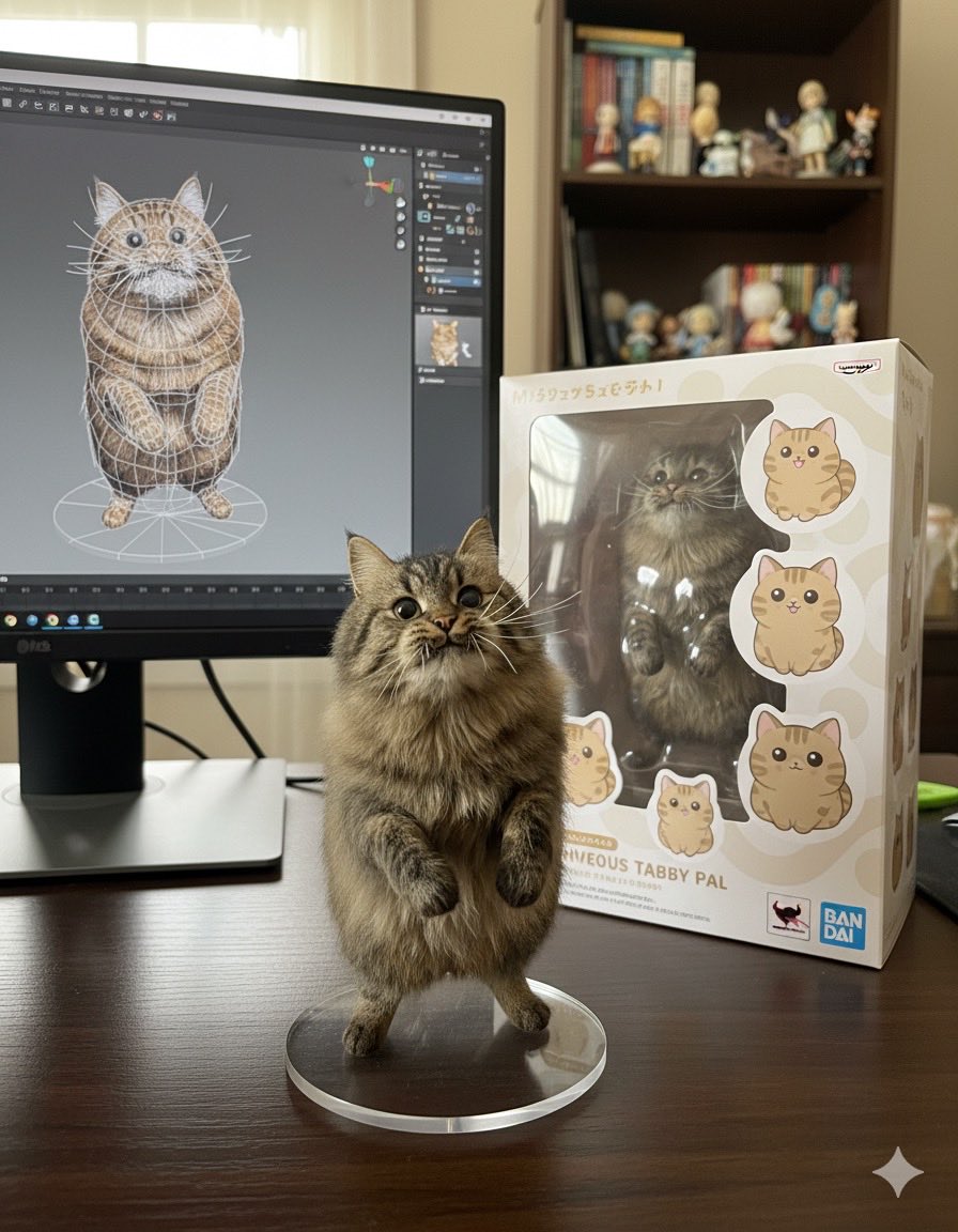 Geminiにフィギュア作ってもらった！欲しすぎるかわいいww