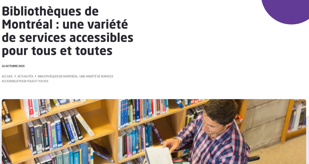 Les bibliothèques de Montréal s’engagent pour l’accessibilité universelle. Les livres parlants, les logiciels de lecture d’écran, ainsi que les jeux de société en braille, permettent à tous de profiter pleinement de l’expérience en bibliothèque. bit.ly/46WBqsz
