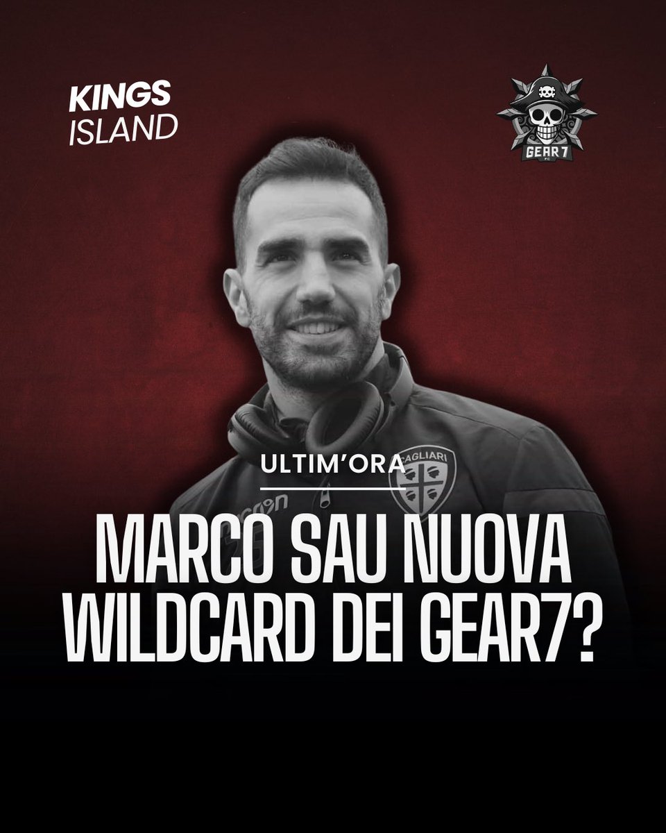 KL_Island's tweet photo. 🚨ULTIM’ORA 🚨

🤯 Clamorosa bomba sganciata da @CentotrentunoC. L’ex Cagliari Marco Sau sarebbe pronto ad unirsi ai Gear7 di @ManuuXO come wildcard. Possibile debutto già lunedì prossimo contro gli Alpak.

#kingsleague #kingsleagueisland https://t.co/RNiwVH750W