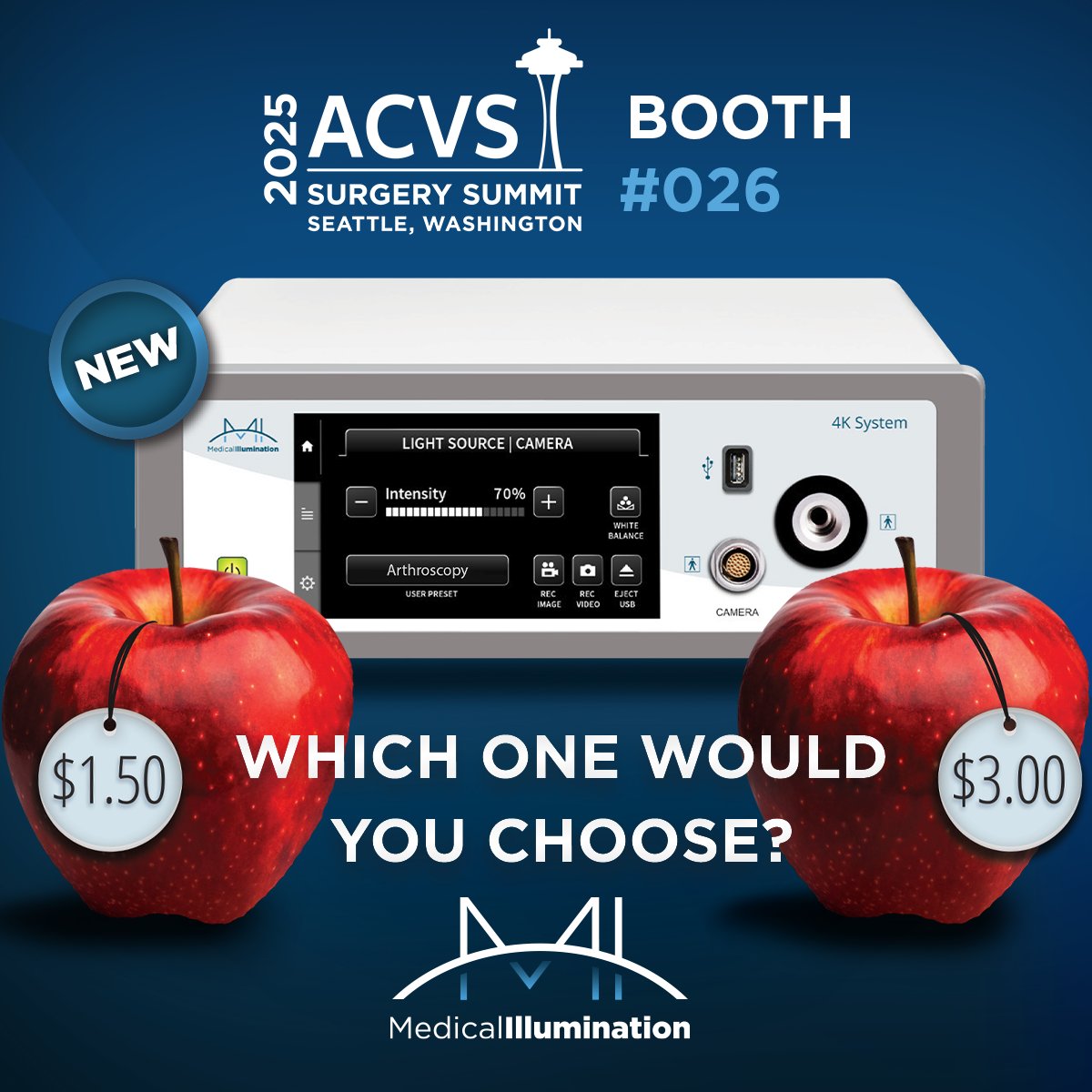 Visit us @ ACVS Surgery Summit 2025 – Booth #O26 in Seattle, WA, Oct. 22-25. 📅

We're hosting a Hospitality Suite (located in the Waterfall Suite) Friday, 8 am–6 pm. Come explore our new Arthroscopic Systems!

🧭 Booth O26
📅 October 22–25, 2025
📍 Seattle Convention Center,