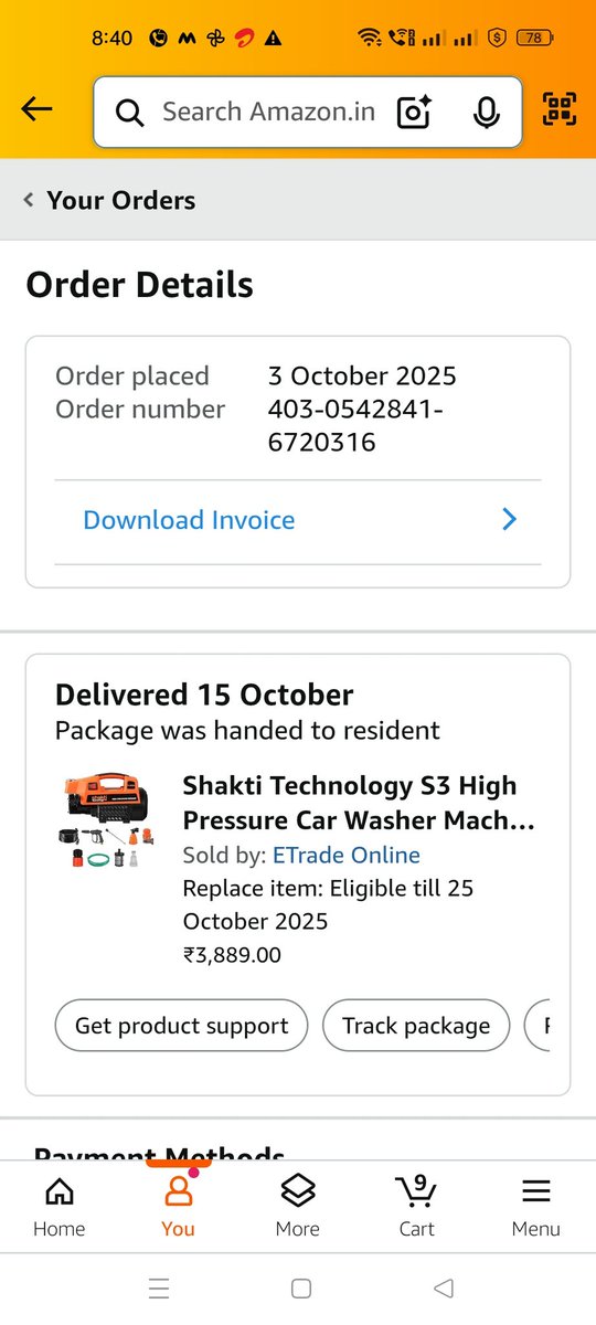 Basitali2078066's tweet photo. @AmazonHelp https://t.co/CasCahxIlM
