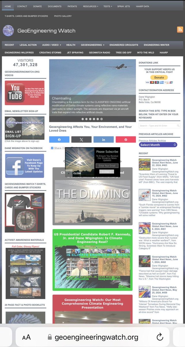 Jan__Khan's tweet image. Geoengineering affects you, your environment and your loved ones.

Across the U.K. Geoengineering chemtrails, cloudseeding and weather modification health hazards.

Source link: geoengineeringwatch.org

#GeoEngineering #Chemtrails #WeatherModification