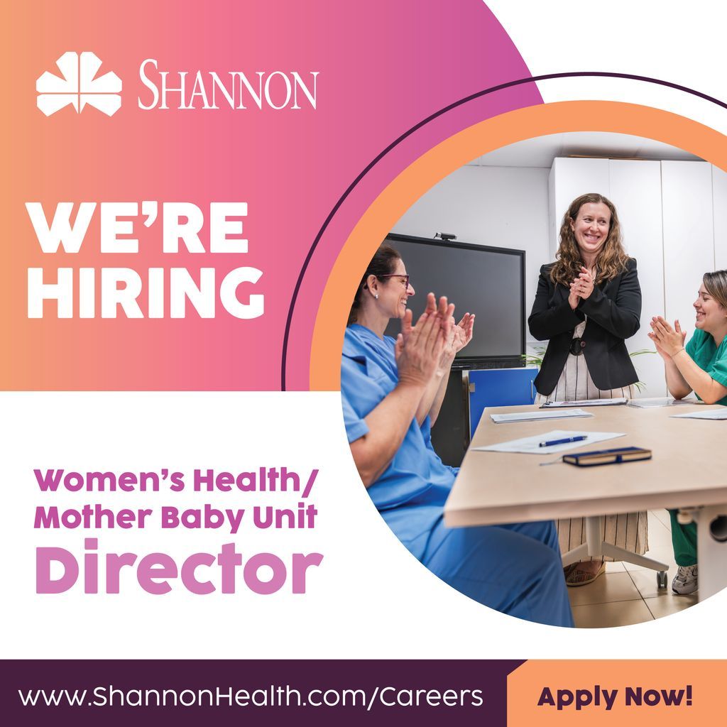 Lead with purpose. Now hiring a Director for our Women’s Health and Mother Baby Unit. This is your opportunity to make a meaningful impact in maternal care.