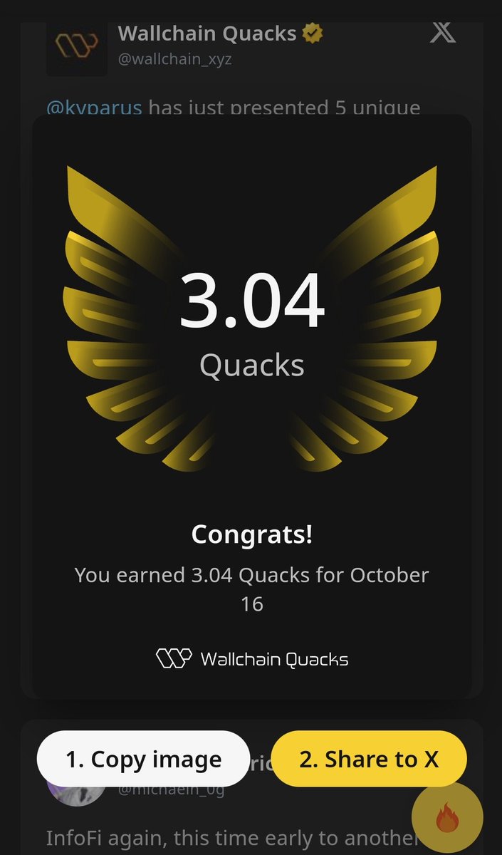 mamecoines's tweet image. Wao I got 3.04 Quacks 🔥
I am really happy today 😀
Genesis NFT Drop @wallchain_xyz
Wallchain is launching its Genesis NFT collection, aimed at rewarding early adopters and contributors.
These NFTs may include utilities like $QUACK airdrops, exclusive product access, and…