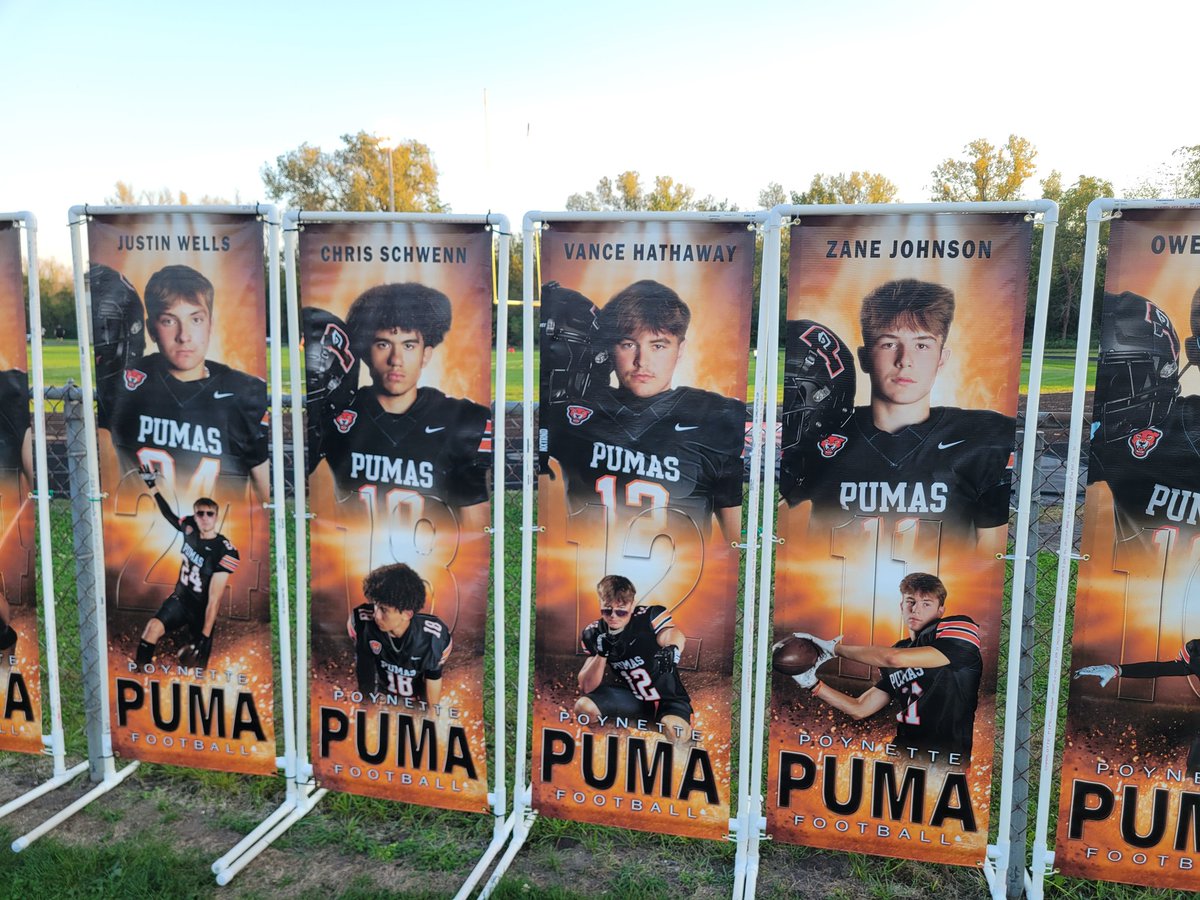 PoynetteFball's tweet photo. Celebrating a great group of seniors tonight! Pumas vs. Fall River/Rio at 7pm! https://t.co/4IDQIMGOUg