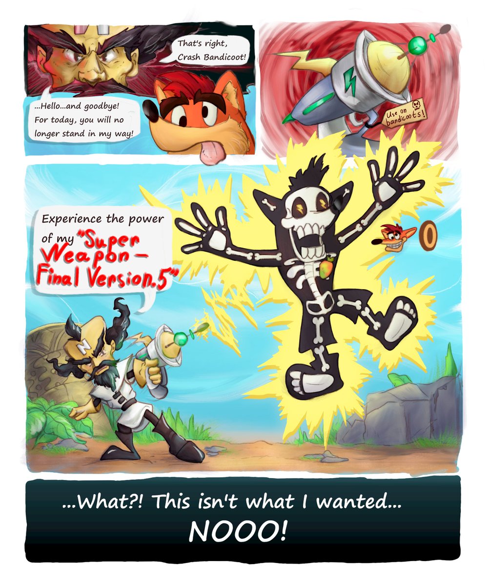 AndArnam's tweet photo. Dr. Neo Cortex invented the BARA-ray!⚡💪⚡ https://t.co/ksZmtj6EvB
