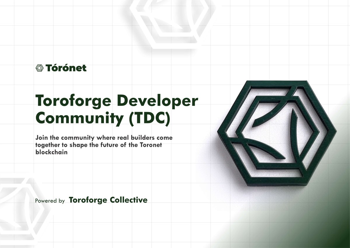 Toroforge's tweet image. The Toroforge Developer Community (TDC) is where real builders come together to shape the future of the Toronet blockchain.
From SDKs to stablecoin infra, dev tools to docs — we’re building in public and rewarding real contributions.
If you're serious about:
Web3 development…