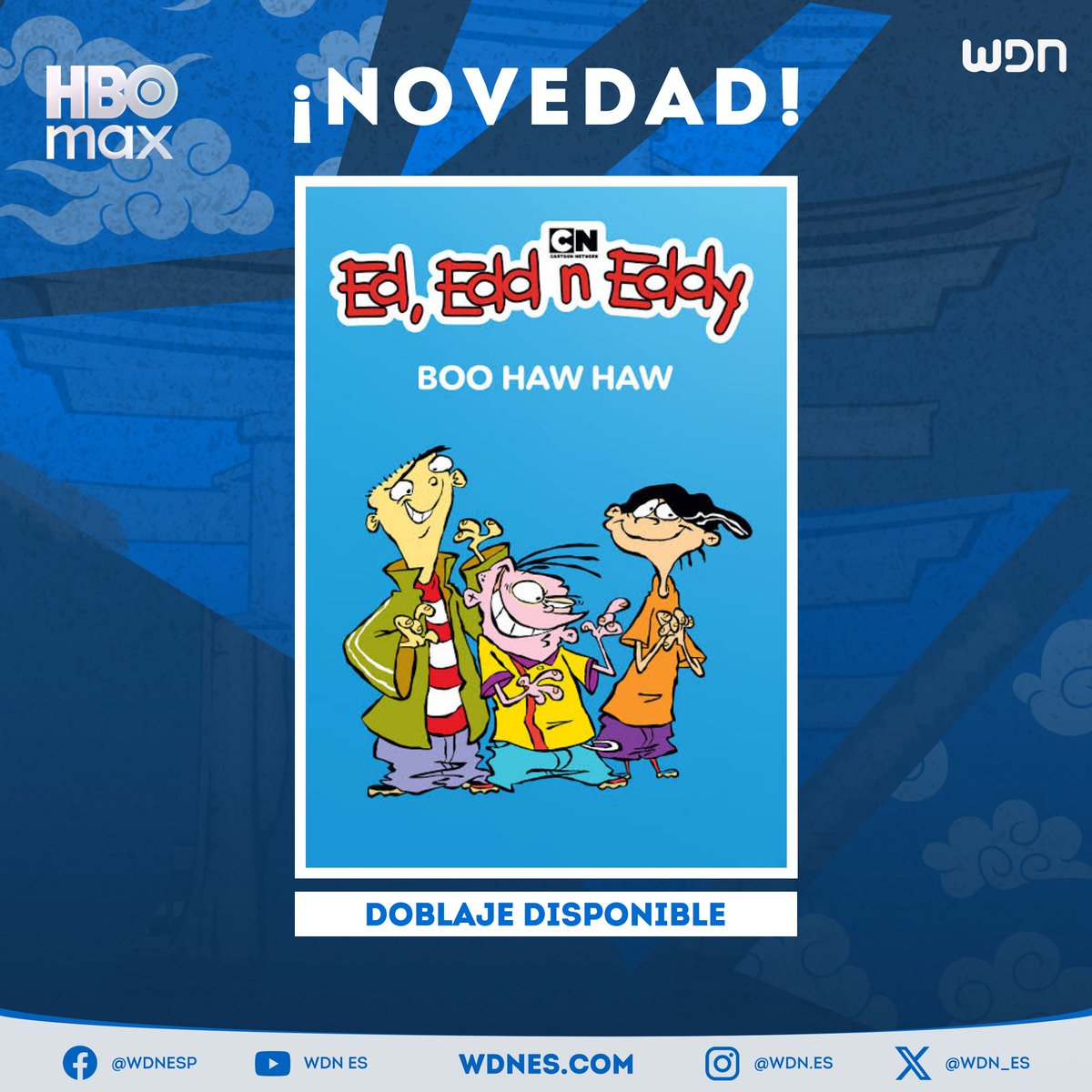 🎙️ | Doblaje
El especial "Ed, Edd y Eddy: Llorando de Miedo" ya se encuentra disponible en HBO Max con su doblaje latino. #EdEddandEddy #CartoonNetwork #doblaje #hbomax
