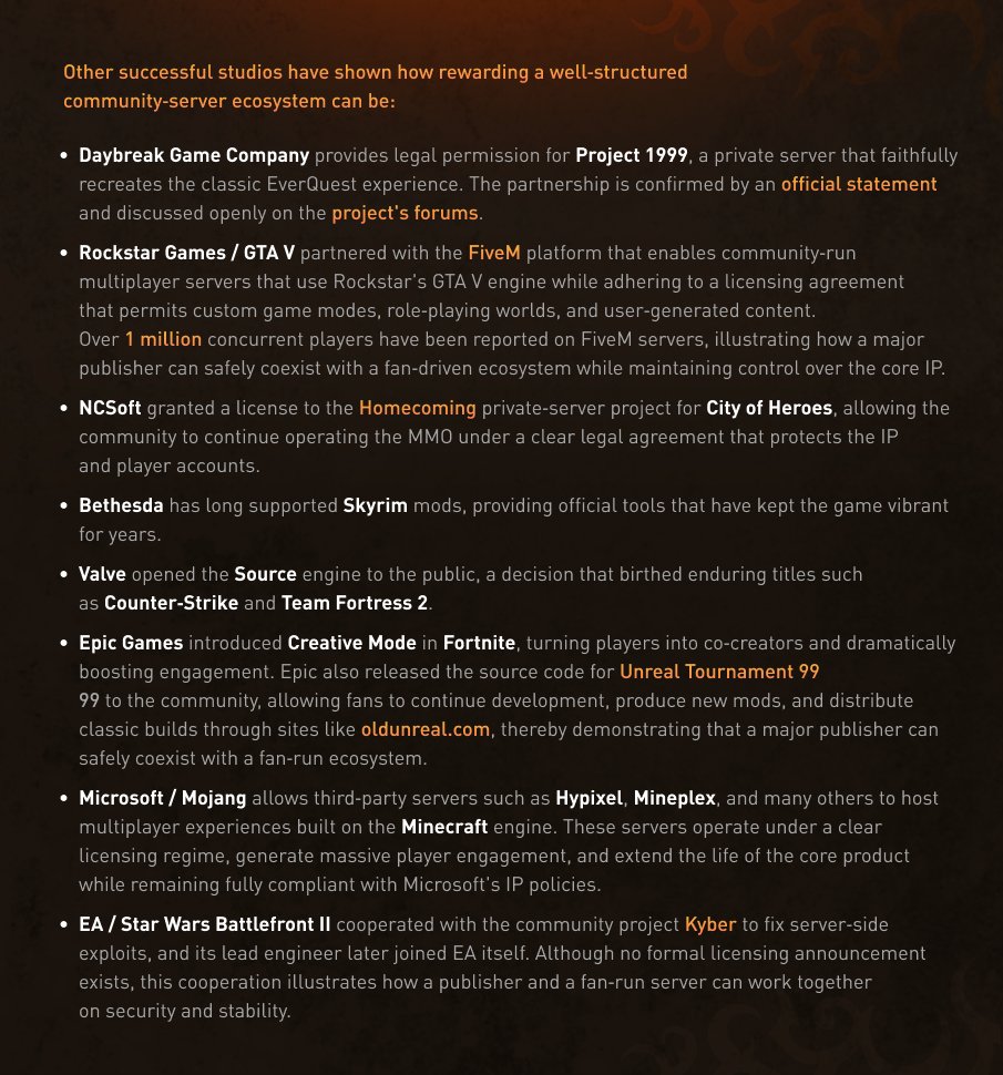 turtlecraft's tweet image. An open letter to @Blizzard_Ent: our community's appeal for a licensing framework for fan‑run WoW servers: turtle-wow.org