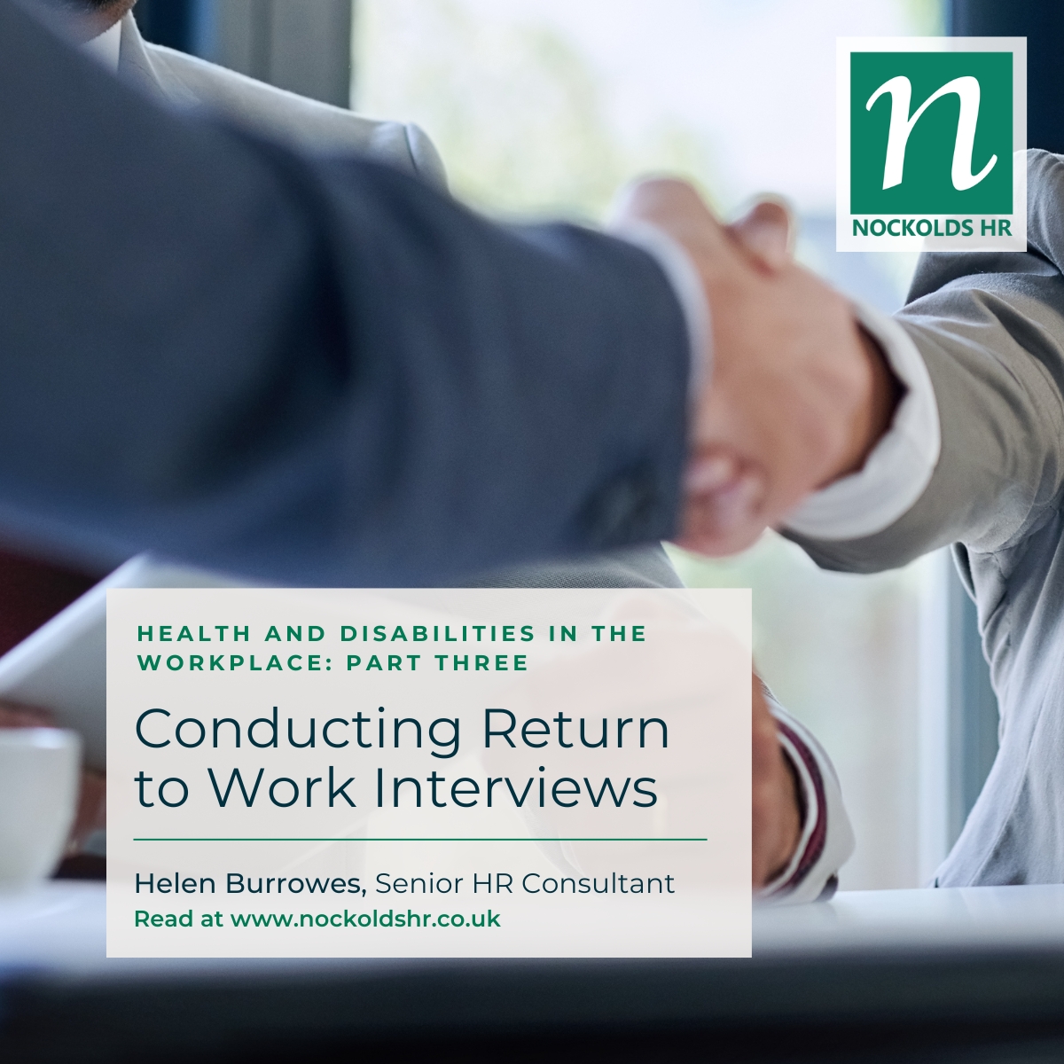 Two out of three organisations saw their absence levels fall after introducing Return to Work Interviews.

In our latest blog, Senior HR Consultant Helen Burrowes explains why these conversations are so valuable: ow.ly/NRJq50XebKP