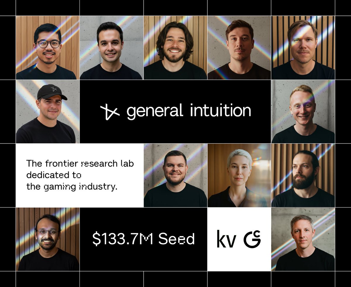 Took news this big for my first ever tweet - so thrilled to be a part of the brilliant <a href="/gen_intuition/">General Intuition</a> team!