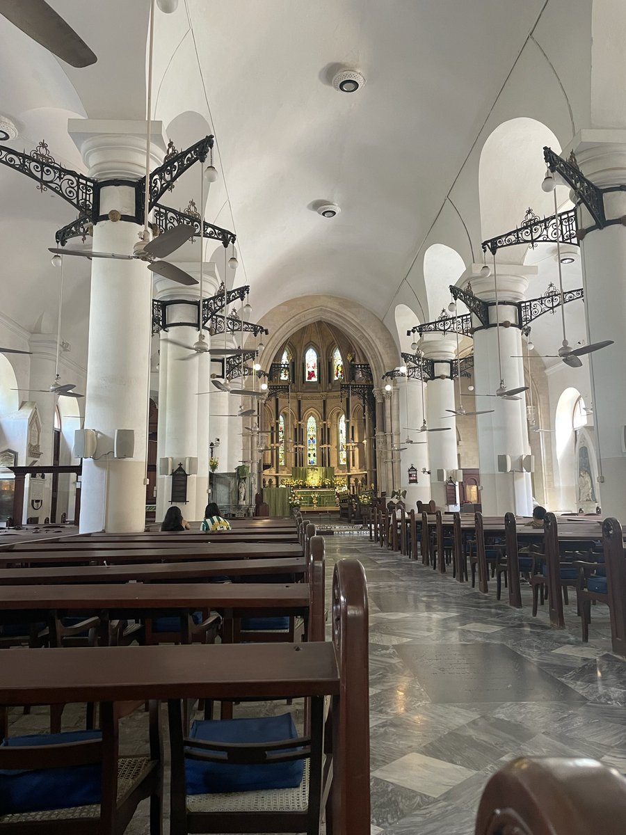 Even  in the busyness of a major city like Mumbai, St. Thomas (Anglican) Cathedral was a place of calm. Grateful for the opportunity to spend a few mins in the presence of God.