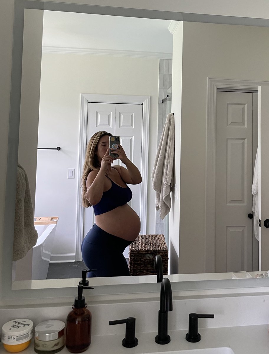 CandiceHollaway's tweet photo. Shaming women for how their bodies change during pregnancy and postpartum is criminal. Yes some women don’t take care of themselves and are to blame for the aftermath, HOWEVER a lot of what your body does is out of your control. It doesn’t mean not to workout, take care of your skin, and eat properly. 

What it does mean is you can do everything right and still gain a lot of weight, have loose skin, and stretch marks. 

Good news is you get a beautiful little baby out of it. 

First photo, first baby. I had pancakes every day, workout everyday, and was religious with body oil. I gained about 30 pounds. Lost the baby weight in two weeks.

Second photo, I ate mostly meat and veggies, worked out every day, walked every day, took care of a toddler everyday, and gained 50. Lost the weight in about a year, my thyroid was destroyed and not functioning at all. 

Third photo is from two days ago. I weigh less than I did before babies but still have loose skin on my belly in certain angles. I could gain weight and have tighter skin but I’d rather be leaner. 

ANYWAYS. Stop with the shame. Everyone is on their own timeline.