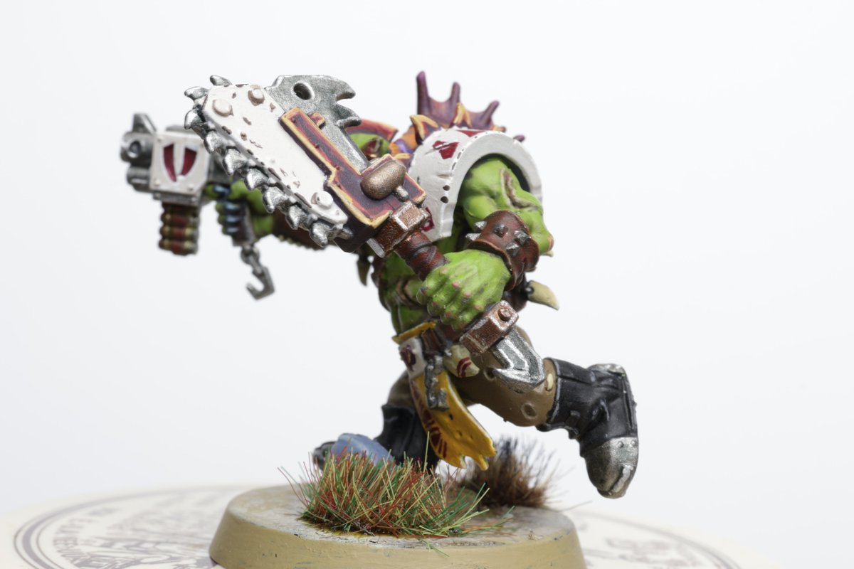SirHighBourne's tweet image. Continuing with more Orks for #Orktober #orctober I've been busy so haven't posted as much stuff lately, but enjoy this Beast Snagga I painted.