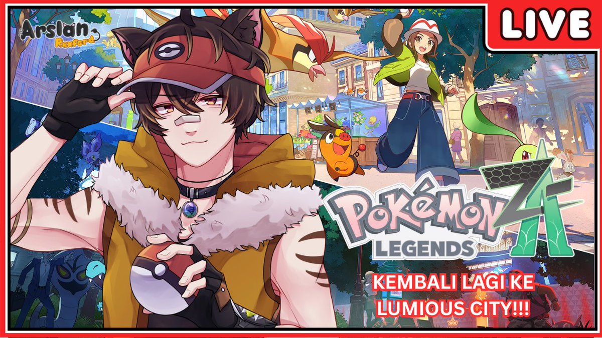 🦁🐯GORA AREX AREX!!!🦁🐯
Hari ini aku mau main pokemon z-a yang udah aku tunggu tunggu nih , silahkan ditonton semua!!!
OTSUKAREX!!!~✨✨
📆Tanggal : 17/10/2025
⏰Jam : 22:30 WIB 
youtube.com/live/JrAuxXoOD…