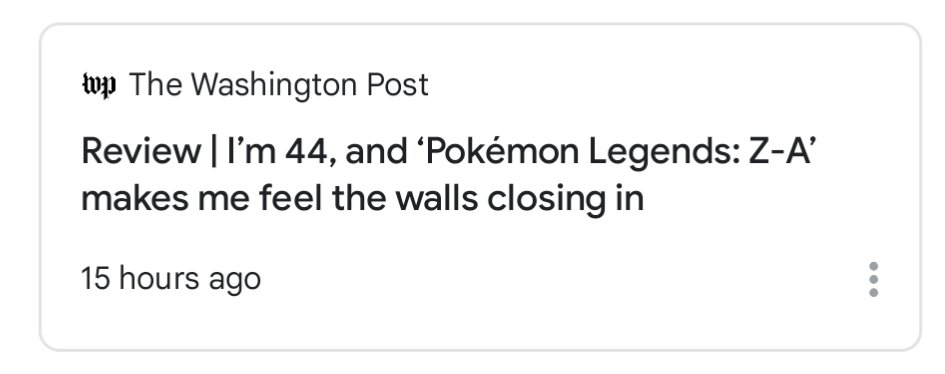 overgro's tweet photo. I hope this gets memed to death just like "7.8/10" did lol

#PokemonLegendsZA #PokemonLegendZA #PLZA #wapo #review https://t.co/mMPs5Pwkck