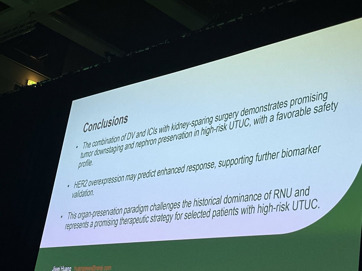 Petros Grivas (@pgrivasmdphd) on Twitter photo Very interesting trial by Dr. Huang et al. on neoadjuvant DV + tislelizumab in UTUC as strategy for kidney sparing management! It raised more our enthusiasm for EA8192 phase 3 trial with <a href="/JCensits/">Jean Hoffman-Censits</a> 
ecog-acrin.org/clinical-trial…
UTUC merits dedicated trials! <a href="/OncoAlert/">OncoAlert</a> #ESMO25 <a href="/myESMO/">ESMO - Eur. Oncology</a> Very interesting trial by Dr. Huang et al. on neoadjuvant DV + tislelizumab in UTUC as strategy for kidney sparing management! It raised more our enthusiasm for EA8192 phase 3 trial with <a href="/JCensits/">Jean Hoffman-Censits</a> 
ecog-acrin.org/clinical-trial…
UTUC merits dedicated trials! <a href="/OncoAlert/">OncoAlert</a> #ESMO25 <a href="/myESMO/">ESMO - Eur. Oncology</a>