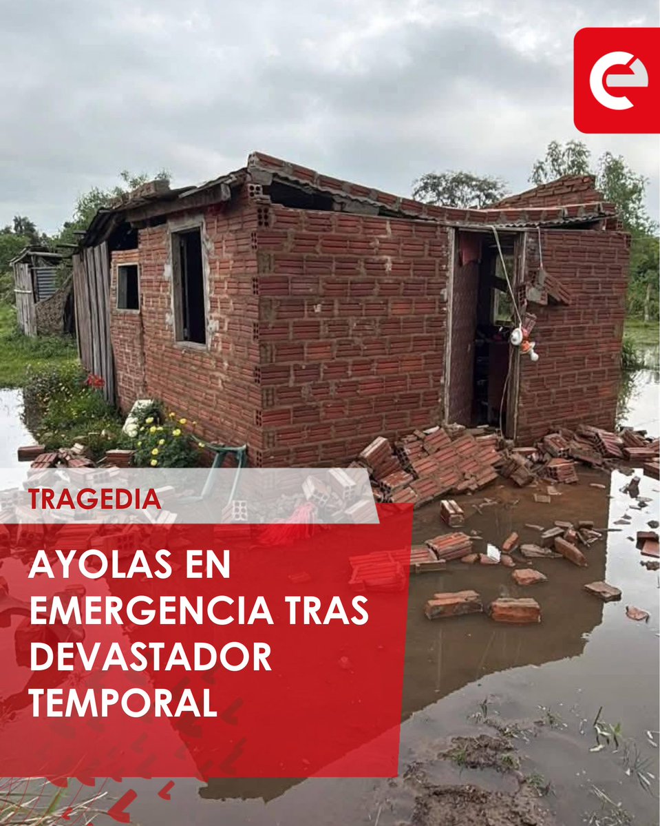 canal_e_py's tweet image. ⚠️🌪️ La Junta Municipal de Ayolas declaró la emergencia distrital luego del fuerte temporal que azotó la zona dejando serias secuelas en viviendas y cultivos. 

#temporal #desgracias #perdidas #ayolas 

📺 YouTube: @canal_e_py
📲 WhatsApp: 0985985011

Entérate de todo los que…