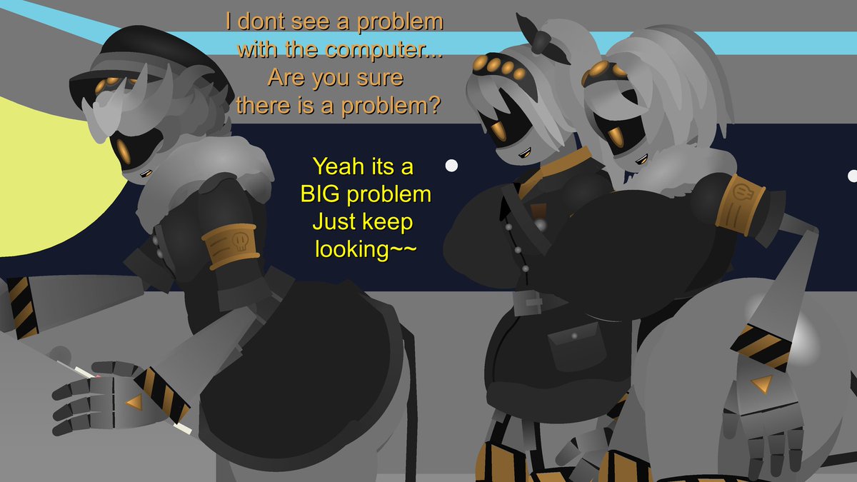Murder Drones "Big Problem" part 1 (part 2 and 3 are gifs~) #murdedrones #murdedronesnsfw #murdedronesfanart #SerialDesignationV #SerialDesignationJ #SerialDesginationV