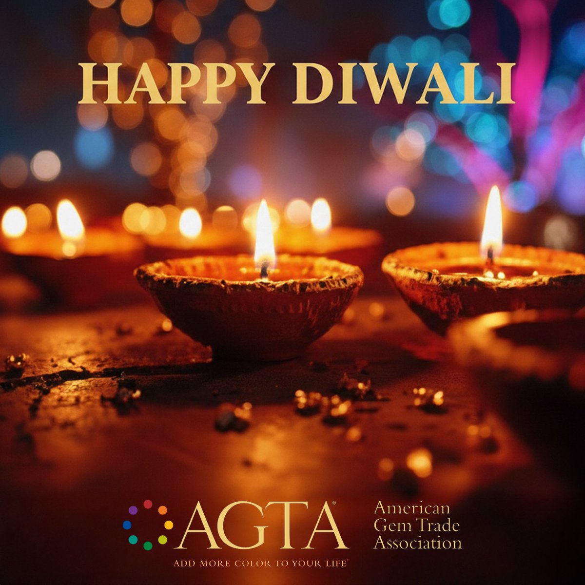 As Diwali, the Festival of Lights, approaches, AGTA wishes everyone a joyous celebration filled with the beautiful colors of the season.

#Diwali #FestivalofLight #AGTA #GemstoneCommunity