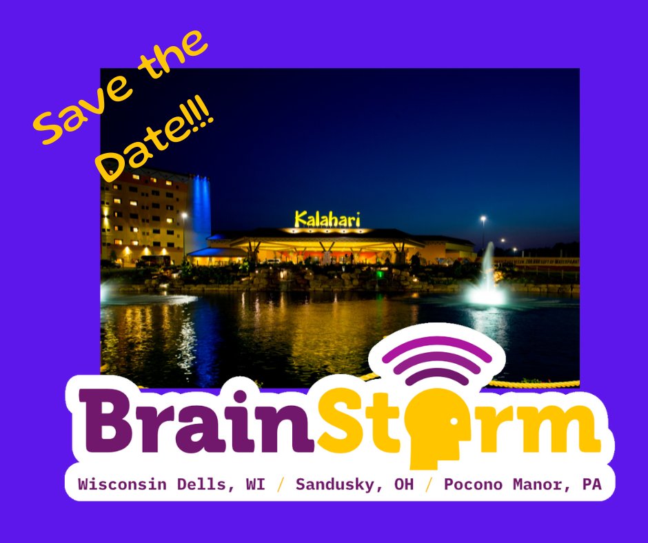brainstormk20's tweet image. We have 3 opportunities to attend a Brainstorm conference this year. Make sure to mark your calendars. 



Poconos, PA: November 16 -18, 2025
Wisconsin Dells, WI: March 8-10, 2026

Sandusky, OH: May 3-5, 2026



Register here for our Poconos event.
brainstormk20.com/poconos/regist…