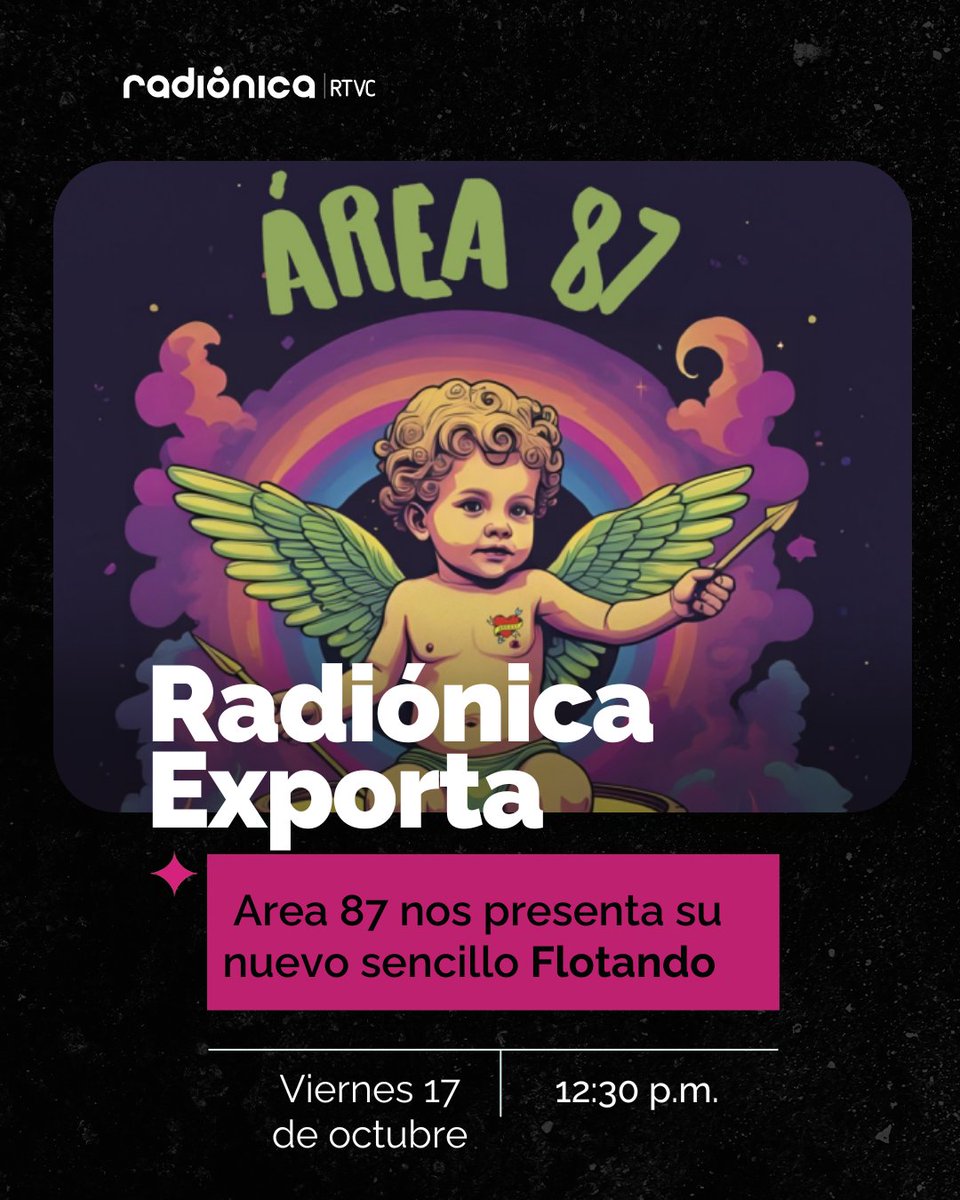 ¿Quieres entender la escena musical colombiana hoy? Escucha #RadiónicaExporta con <a href="/morarocknroll/">Héctor Mora</a>, un espacio que te conecta con sonidos nacionales que ya cruzan fronteras. 🇨🇴​🎶​

Entrevista: Area 87 nos presenta su nuevo sencillo Flotando.

Sintoniza #RadiónicaExporta de lunes a