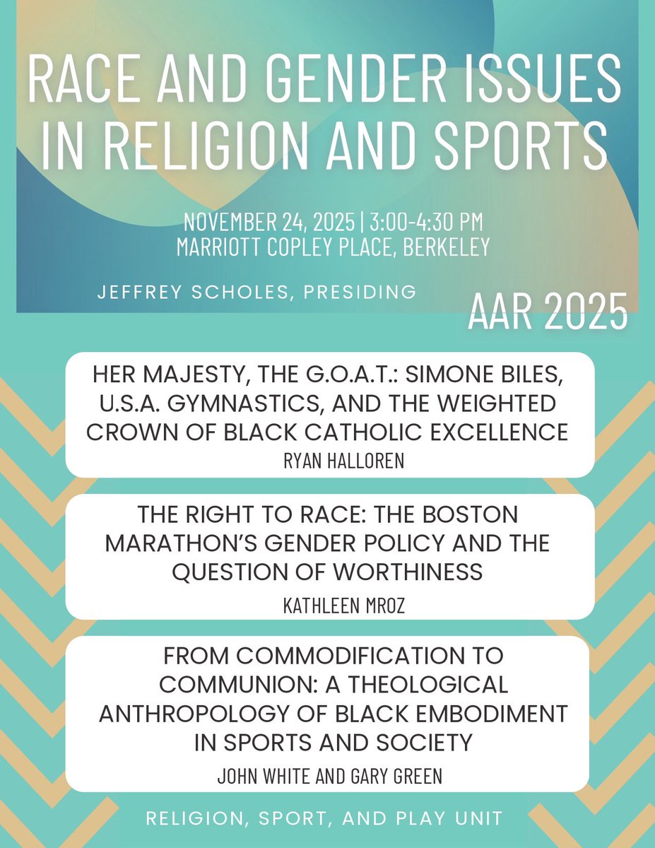 A little over a month away! Shaping up to be a great, engaging panel this year! #AARSBL25