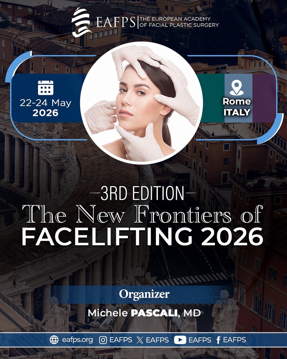 📢 The New Frontiers of Face Lifting returns for its 3rd edition! We are pleased to present Plastic Surgery Academy’s new exclusive course which is going to bring a whole new vision of facelift surgery! ✨