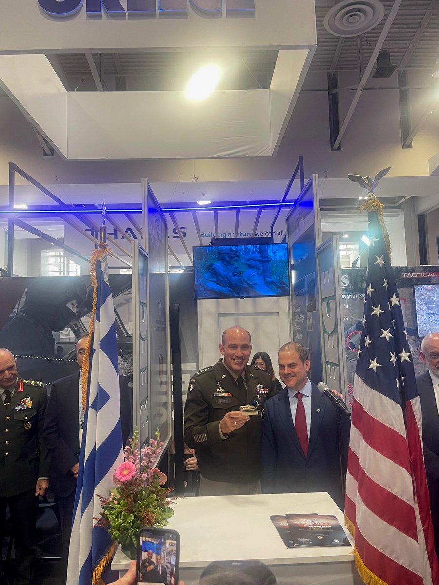 Greece proudly participated in the U.S. Army 2025 (AUSA) Annual Meeting &amp; Exposition in Washington, D.C., from October 13–15! With the participation of 13 Greek companies, our Hellenic Pavilion showcased the innovation and expertise of Greece’s defense industry