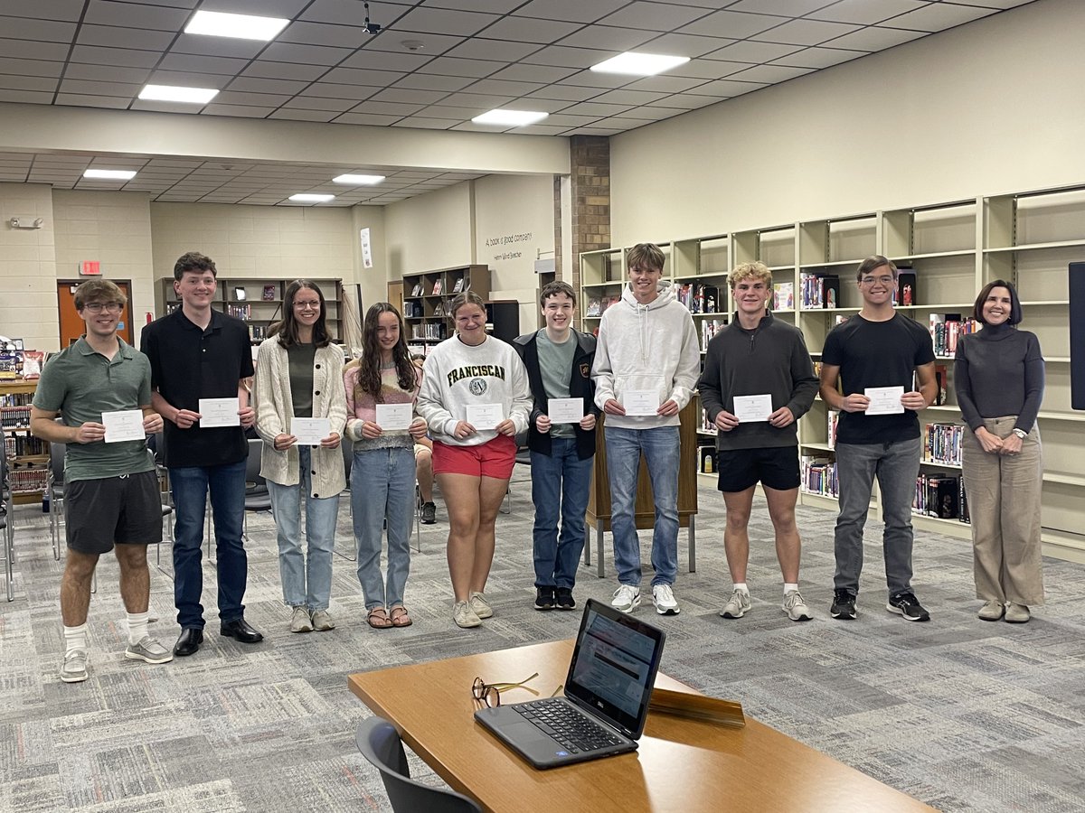 Congratulations to Emily Geisz, Cade Hahn, Grady Hahn, Madeleine James, Miles Moloney, Parker Philips, David Stevenart, Elise Strickler, and Maximus Wheeler on their Letter of Commendations from the National Merit Scholarship Corporation. #wchspantherpride
