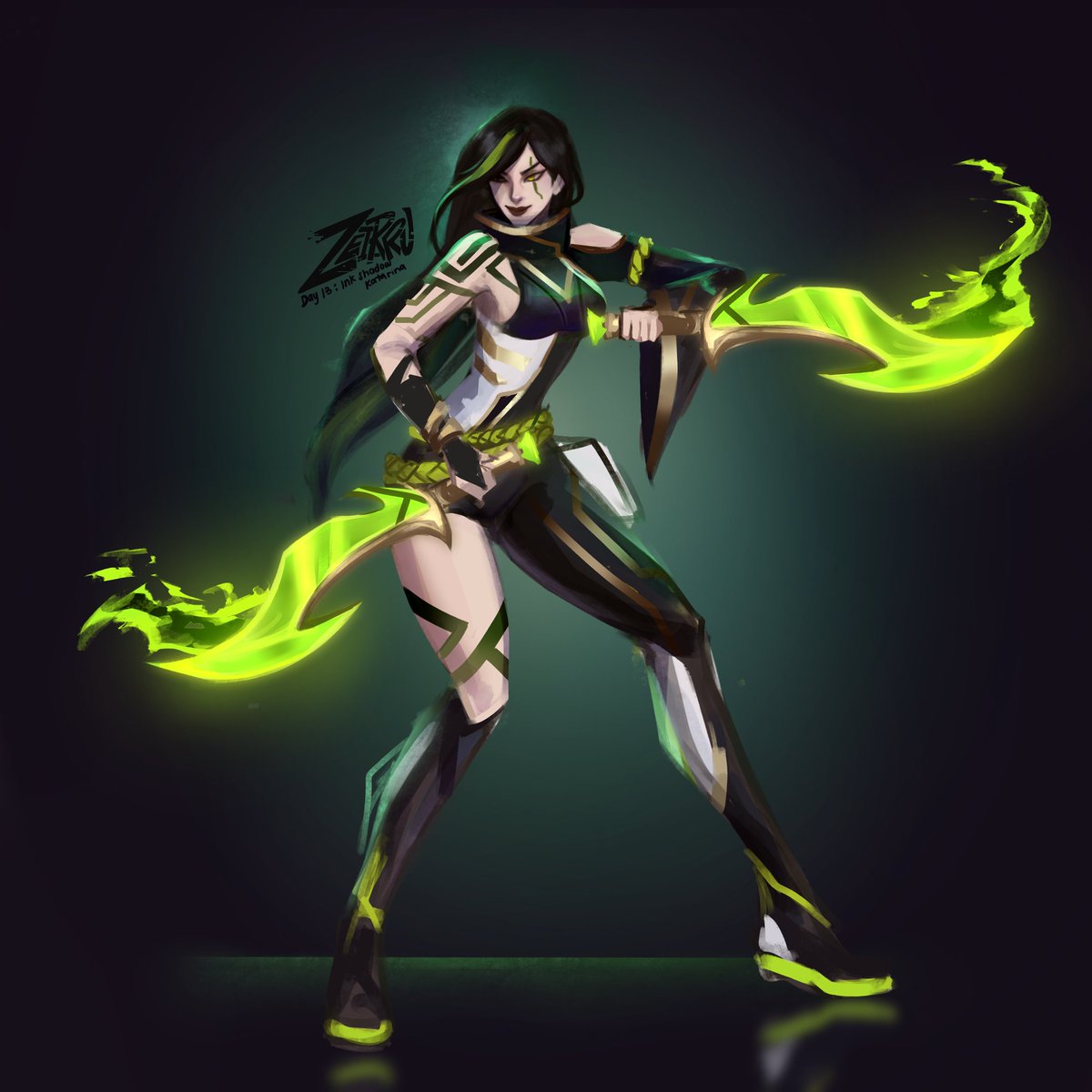 Day 13: Ink Shadow Katarina

#skintober #skintober2025 #LeagueOfLegends #ArtofLegends