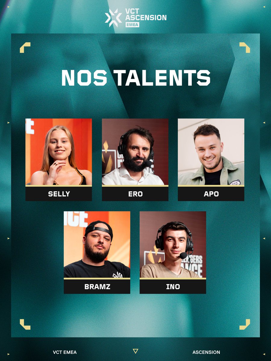Ils seront les premiers témoins de notre montée en #VCTEMEA ✊

Nos talents donneront de la voix pour <a href="/MandatoryGG/">MANDATORY</a> et <a href="/JoblifeEsport/">Joblife 🎗️</a> en VCT Ascension EMEA 🇫🇷

#JOBLIFE #MDRINVCT