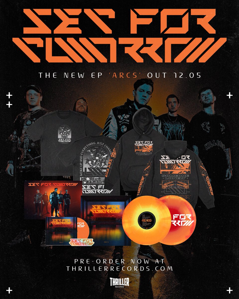 Pre-orders for 'ARCS', the upcoming EP from Set for Tomorrow are live now through Thriller Records! Head to thrillerrecords.com to order!