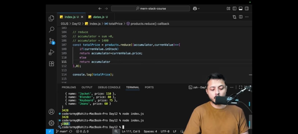 Pawan_5564's tweet image. Day 27 — Map, Filter, Reduce, Set &amp;amp; Map in Js

• .forEach() – iterate array
• .map() – transform each element
• .filter() – extract only what passes a test
• .reduce() – combine all into one value
• Set – unique values
• Map – key-value pairs

#JavaScript #DefenceChallenge