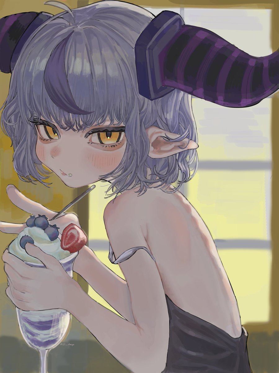 ブルーベリーパフェ 🫐
#laplus_artdesu