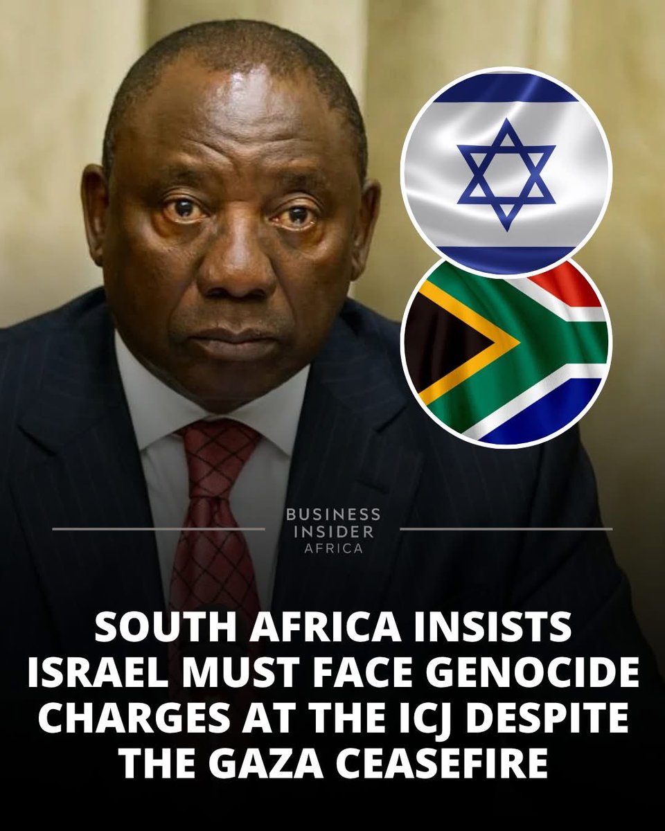 South Africa continues to pursue genocide charges against Israel at the ICJ, unaffected by the Gaza ceasefire. Why can’t South Africa 🇿🇦 put this type of pressure towards what’s happening in Congo and Sudan?