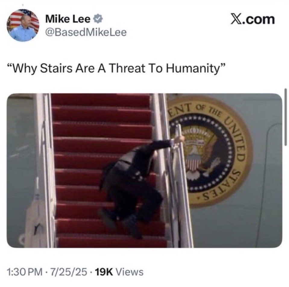 ianbremmer's tweet photo. @BasedMikeLee no decent person—any certainly no conservative person—should mock a fellow conservative 83-year-old’s fall. https://t.co/QdawePOKhp