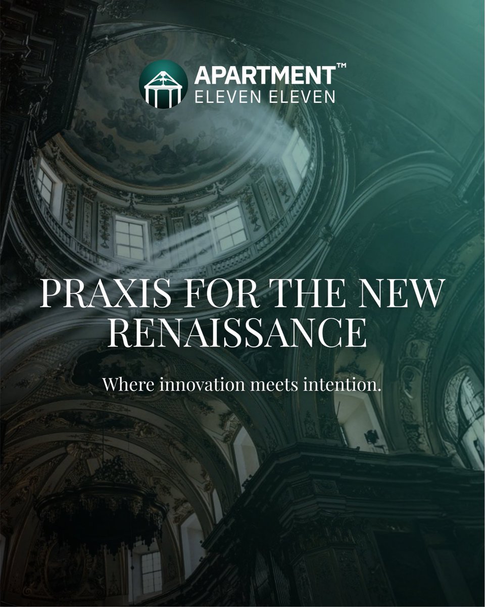 Apartment11E's tweet photo. Beyond ideas lies Praxis — the bridge between imagination and realization.
This is the new renaissance: where vision meets disciplined creation.
#Venturecapital #innovation #Founders #Startups #A11E #A1111 #Entrepreneurship #investors https://t.co/9G1umPFpdQ