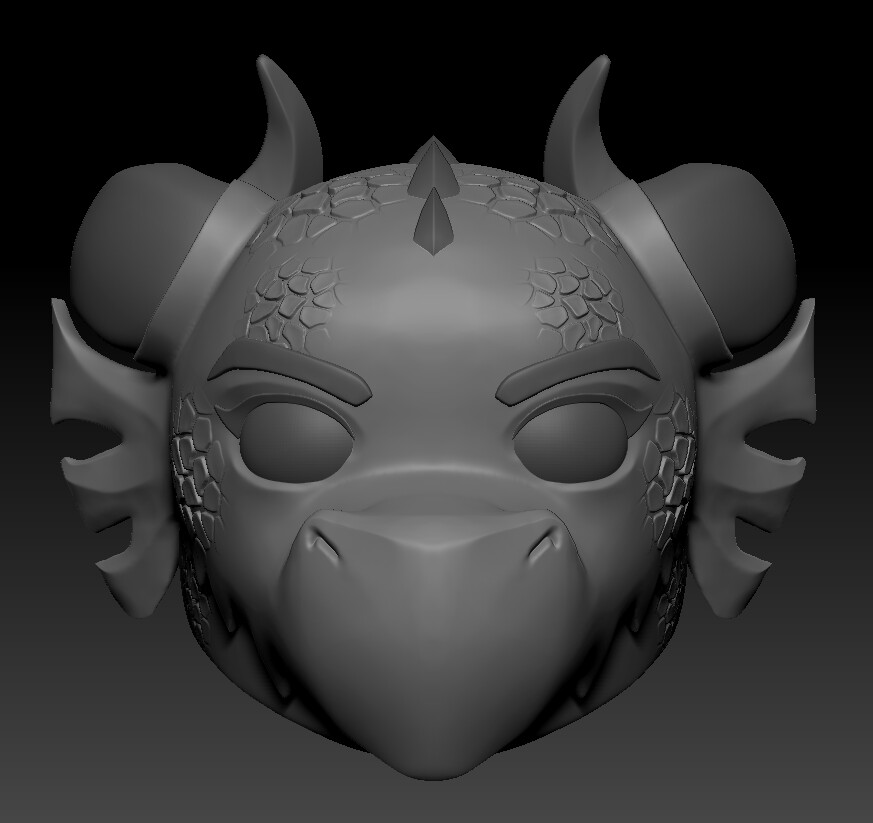 quaddime1's tweet photo. 🖤 Dragon Head 3D Sculpt 🐉
A detailed stylized dragon head model featuring bold horns, textured scales, and expressive facial details. Designed with a smooth, fantasy-inspired look perfect for 3D printing. #3art #3DModel #digtalsculpt #3DPrinting #dragonsculpt https://t.co/57y5lJI6xH