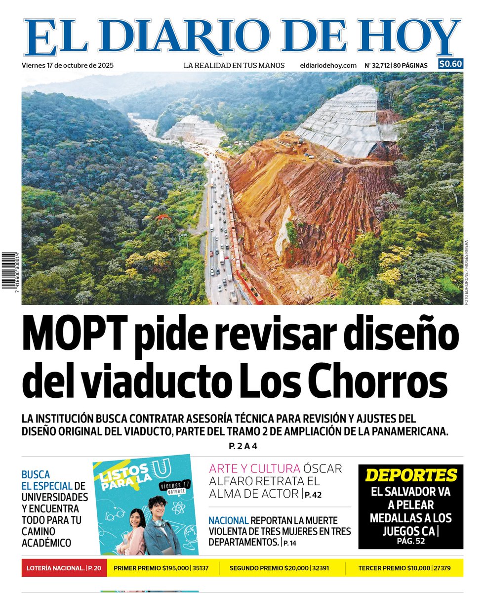 ElTrompudo2022's tweet photo. 🗣️📢 LA DICTADURA VUELVE A LUCIRSE CON UNA MONUMENTAL METIDA DE PATA‼️

Por Reyzope
17/10/2025

Sí, otro error monumental del régimen: el viaducto en construcción, zona Los Chorros.

En mi espacio de Twitter, donde desde hace tiempo advertimos lo que se venía, esto no sorprende a nadie. El proyecto del viaducto Los Chorros ha terminado siendo lo que siempre se temió: otro desastre técnico y financiero. Desde el primer día, ingenieros y expertos serios señalaron que el diseño tenía fallas graves y que la destrucción de cinco cerros no sólo era un crimen ambiental, sino también una muestra de pura incompetencia.

Pero en esta dictadura nadie escucha razones. Son unos machos sin dueño, convencidos de que la terquedad es sinónimo de liderazgo. Siguieron adelante con soberbia y prepotencia, derrochando cientos de millones de dólares del pueblo, como si el dinero público fuera su juguete.

Y hoy, después de tanta propaganda y tanto show mediático, el propio Ministerio de Obras Públicas admite que tiene que revisar el diseño. En buen salvadoreño: van a volver a empezar. O sea, reconocen que fracasaron, aunque jamás lo digan así.

Esto no es solo ineptitud; es corrupción institucionalizada. Se asignan contratos multimillonarios sin transparencia, se hacen los estudios a medias, se manipulan licitaciones y se vende el proyecto como “la obra más grande de Centroamérica”, mientras las opiniones de los verdaderos expertos son ignoradas.

El resultado está a la vista: cerros destrozados, un ecosistema herido y un proyecto que no camina. La dictadura de Bukele prometió modernidad y eficiencia, pero su verdadero sello es la improvisación, la arrogancia y el despilfarro disfrazado de grandeza.

Y mientras tanto, los salvadoreños seguimos pagando, literalmente, las facturas de su corrupción e ineptitud!

@RevElementos 
@_elfaro_ 
@RevistaFactum 
@GatoEncerradoSV 
@fe_valencia 
@CarlosDada 
@cesarfagoaga 
@rikirraka 
@ricardovalp 
@ysuca91siete 
@prensaizcanal 
@arpassv 
@Avelar2112 
@chelefaro 
@HsilvAvalos 
@hectorsilva 
@sahernandeza 
@juan_martinezd 
@DiarioCoLatino 
@raudaz_ 
@FCDenni 
@VozPublicaVP 
@sergioarauz