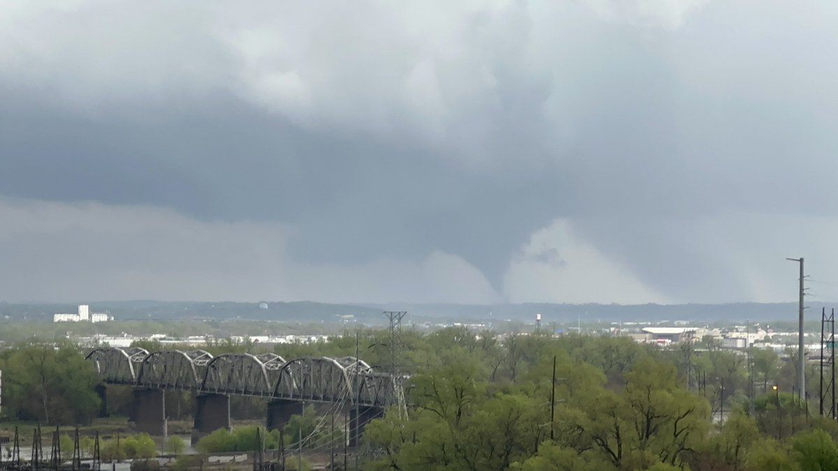 Treynor Iowa tornado on 4/26/24 last year, still haven’t seen one since but hopefully that changes next year #tornado #newx