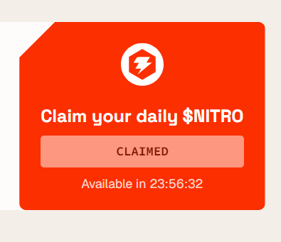 crypto_ipis's tweet photo. Done Claiming Daily $Nitro at @Nitrograph https://t.co/I0uulBNstL