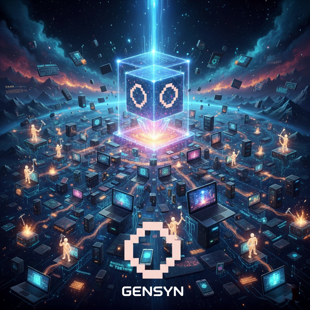 🌌 The Tale of the Infinite Workshop - A Gensyn Story ⚙️

Long ago, in a digital realm where data flowed like rivers and computation was power, there stood a colossal workshop known as The Forge of Minds.

Inside, a handful of brilliant artisans shaped intelligence itself