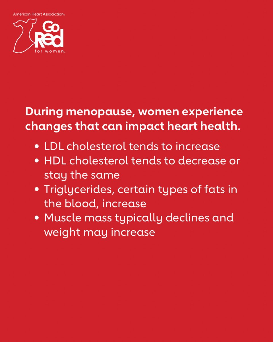 Menopause can have an impact on a woman’s overall health. What have you experienced?