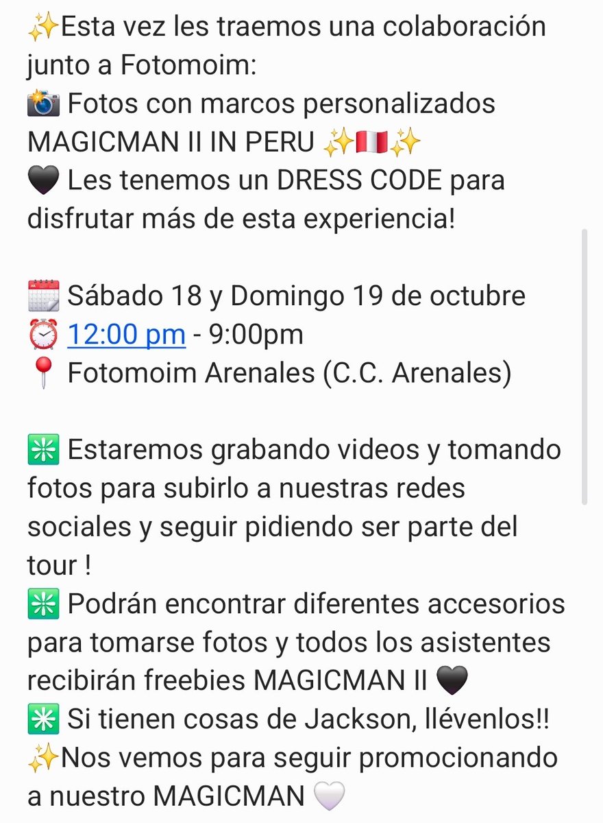 Jackson_G7Peru's tweet photo. 《𝗥𝗢𝗔𝗗 𝗧𝗢 𝗠𝗔𝗚𝗜𝗖𝗠𝗔𝗡 𝗜𝗜 𝗜𝗡 𝗣𝗘𝗥𝗨 | 𝗝𝗔𝗖𝗞𝗦𝗢𝗡'𝗦 𝗣𝗛𝗢𝗧𝗢 𝗗𝗔𝗬》
Seguimos con las actividades para que Perú sea parte del MAGICMAN II TOUR 🗣️❤️♣️♦️♠️
#JacksonWang #MagicMan2 #MagicMan #MagicManII https://t.co/PgzRhr3cYl