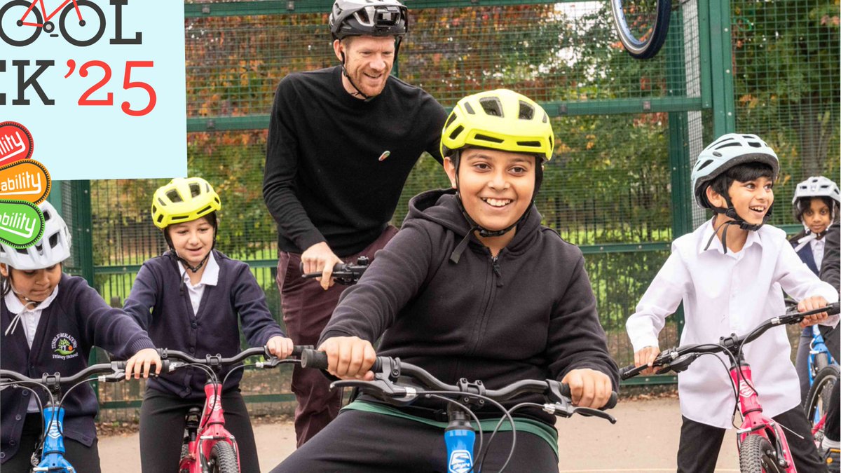 BikeabilityUK's tweet image. 🚲 #CycleToSchoolWeek 2025 — what a ride! 💚

🏫 430k+ pedal pledges
🏛️ 27 MPs, Olympians &amp;amp; Commissioners
🚴 Nearly half a million children cycling!

THANK YOU to every instructor, school, parent &amp;amp; guest who joined us this week. Together, we’re making cycling to school the norm.