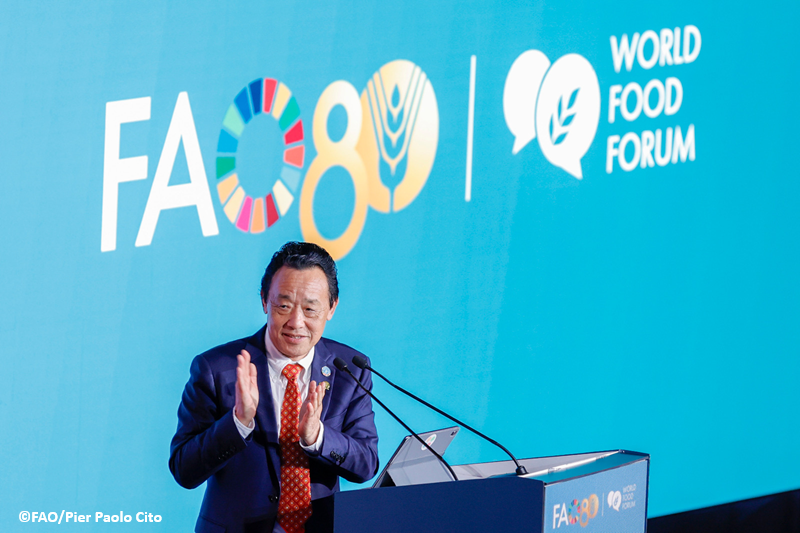 FAODG's tweet photo. The 5th #WorldFoodForum has been extraordinary — a transformative global movement driven by youth, leaders of today working #HandInHand with all of us. It was not just talk, but new investments, partnerships, and possibilities. Let’s carry this momentum forward! #FAO80 #4Betters https://t.co/TXQqyxxNgY