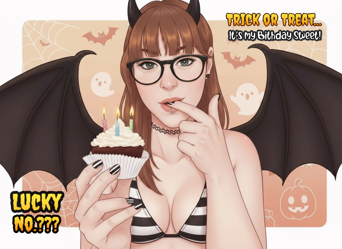 🎂 My Trick or Treat Birthday Raffle starts today! 🎃No tricks, only treats — and yes, everyone wins! ✨
Grab your ticket on OF, Fansly or my MV Store and get ready for some amazing, naughty prizes! 💦🔥😈

🎟️MinaDemonic.carrd.co 🎟️