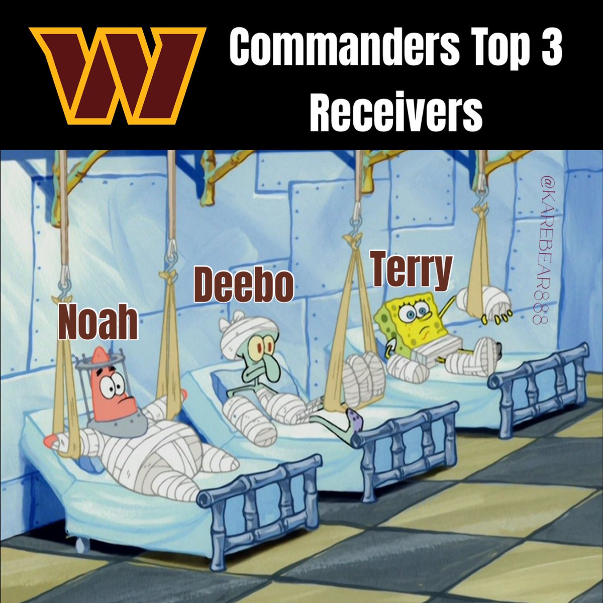 The Commanders hopefully won’t be cooked Sunday 😭 #raisehail