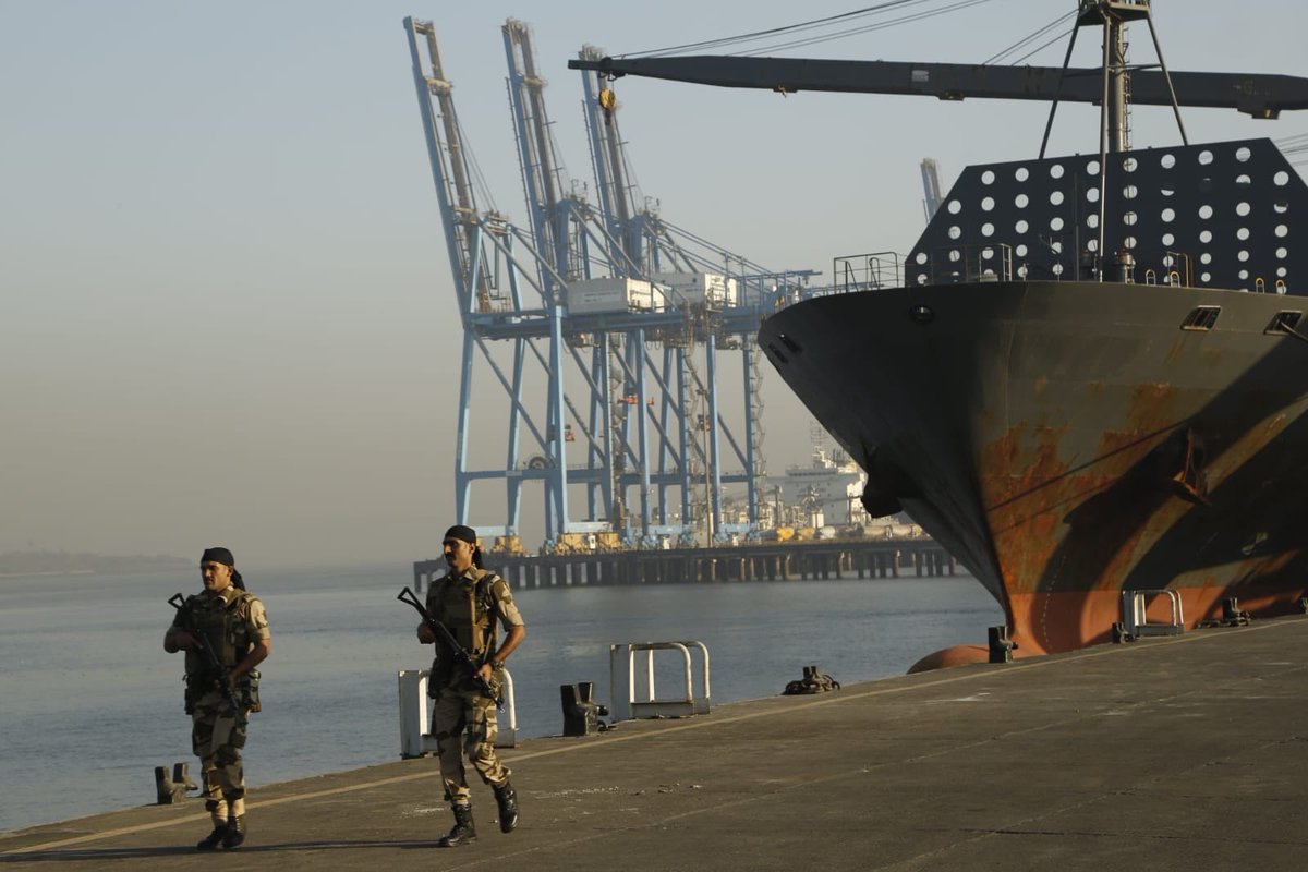 CISFSouth's tweet image. *WHERE SECURITY MEETS PRIDE, EXCELLENCE PREVAILS!* 

Port security is our top priority and responsibility. Together, we stand for &quot;संरक्षण एवं सुरक्षा&quot;.Let&apos;s ensure a safe future!

#PROTECTIONandSECURITY #CISF #NationFirst #PortSecurity #SafetyFirst

@CISFHQrs